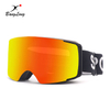 Lunettes de ski à la mode de protection UV magnétique de cylindre d'OTG 