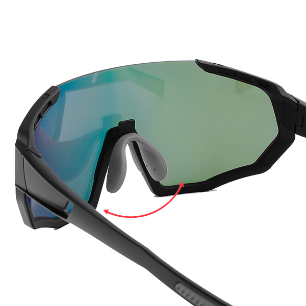 Lunettes de soleil de sport de cyclisme Revo coupe-vent surdimensionnées - Bang Long