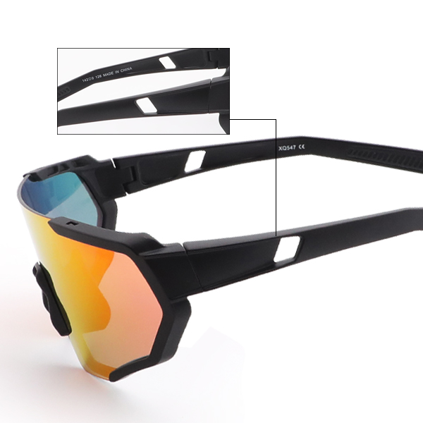 Lunettes de soleil de sport de cyclisme Revo coupe-vent surdimensionnées - Bang Long