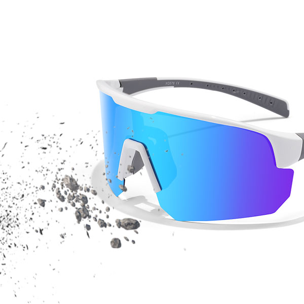 Lunettes de soleil de sport à demi-monture avec revêtement polarisé miroir VTT - Bang Long