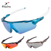 Lunettes de soleil de sport de cyclisme coupe-vent à demi-monture avec lentille HD 