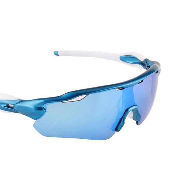 Lunettes de soleil de sport de cyclisme coupe-vent à demi-monture avec lentille HD - Bang Long