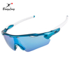 Lunettes de soleil de sport de cyclisme coupe-vent à demi-monture avec lentille HD 