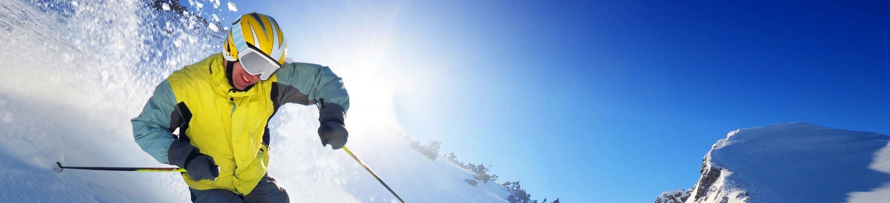 application de lunettes de ski