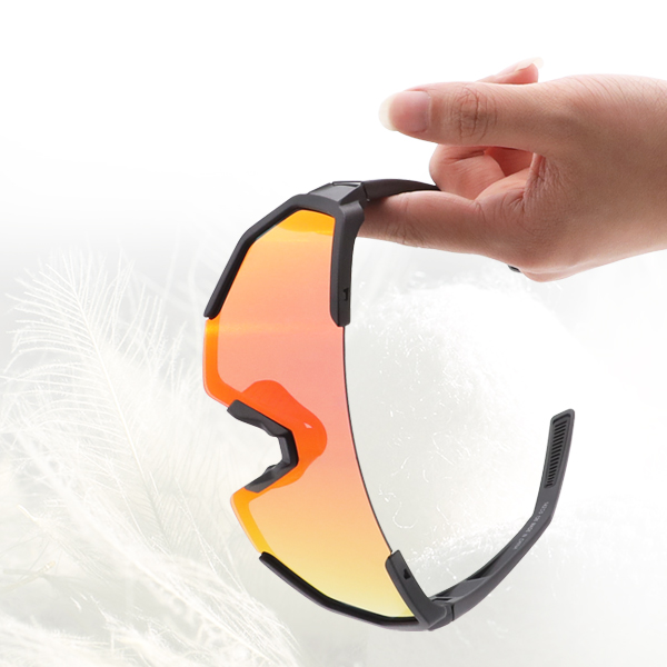 Lunettes de soleil de sport de cyclisme Revo coupe-vent surdimensionnées - Bang Long