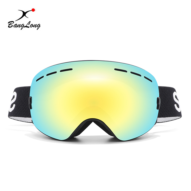 Lunettes de ski à protection UV miroir en TPU sans cadre