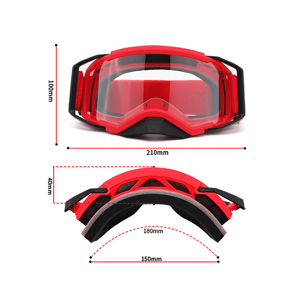 Lunettes de motocross transparentes anti-buée Off Road - Bang Long