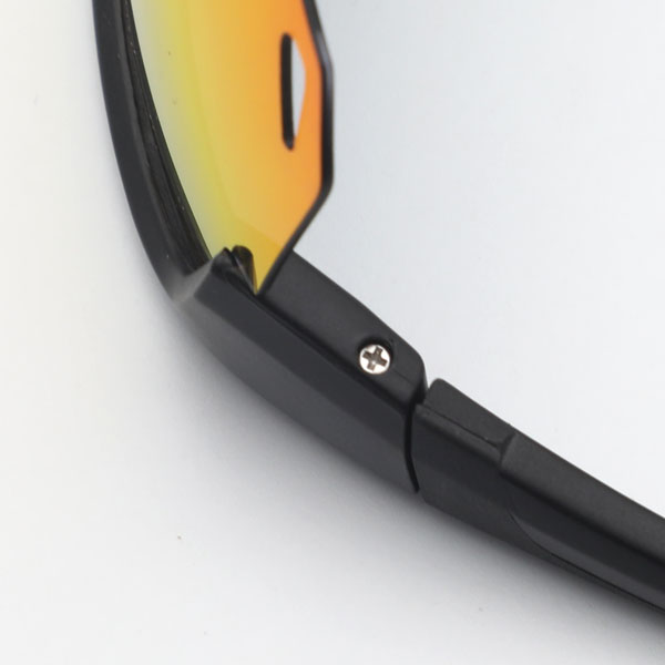 Lunettes de soleil de sport de cyclisme réfléchissantes à demi-monture avec aérations - Bang Long