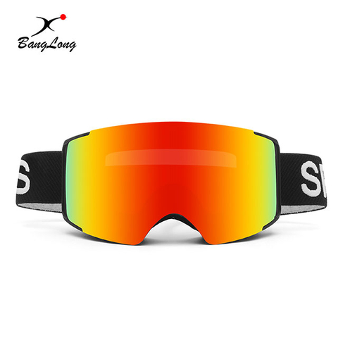 Lunettes de ski à la mode de protection UV magnétique de cylindre d'OTG 