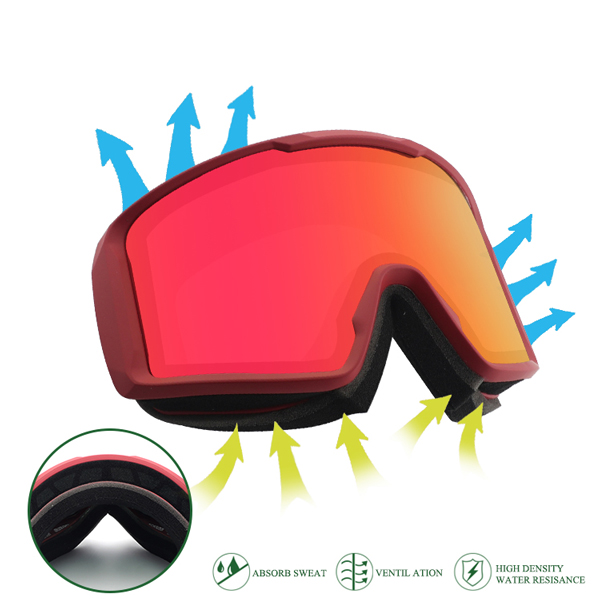 Lunettes de ski de personnalisation colorées les mieux notées pour le snowboard - Bang Long