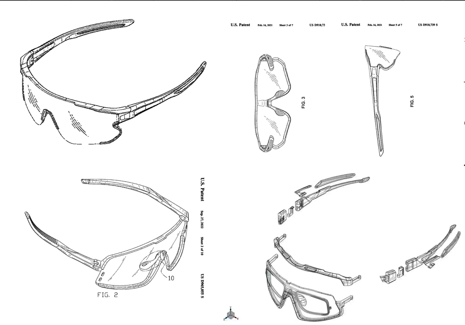 Lunettes de soleil de conception 3D personnalisées