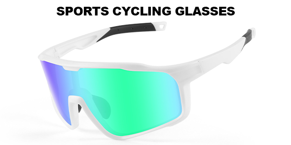 Lunettes de soleil sport personnalisées polarisées miroir VTT plein cadre - Bang Long