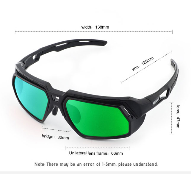 Lunettes de soleil de sport style miroir avec prescription pour vélo - Bang Long