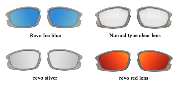 Lunettes de soleil de sport à lentilles de remplacement carrées TR pour prescription - Bang Long