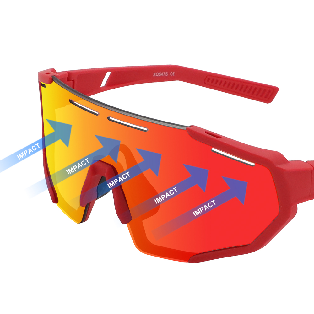 Lunettes de soleil de sport polarisées Revo pour enfants, avec 3 verres interchangeables, pour le cyclisme et la course à pied