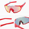 Lunettes de soleil de sport polarisées Revo pour enfants, avec 3 verres interchangeables, pour le cyclisme et la course à pied