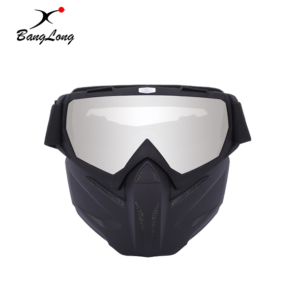 Masque de paintball intégral détachable pour lunettes de motocross