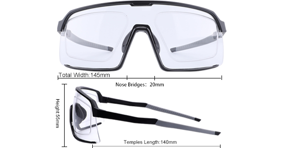 Lunettes de soleil de sport de cyclisme sur ordonnance anti UV400 - Bang Long