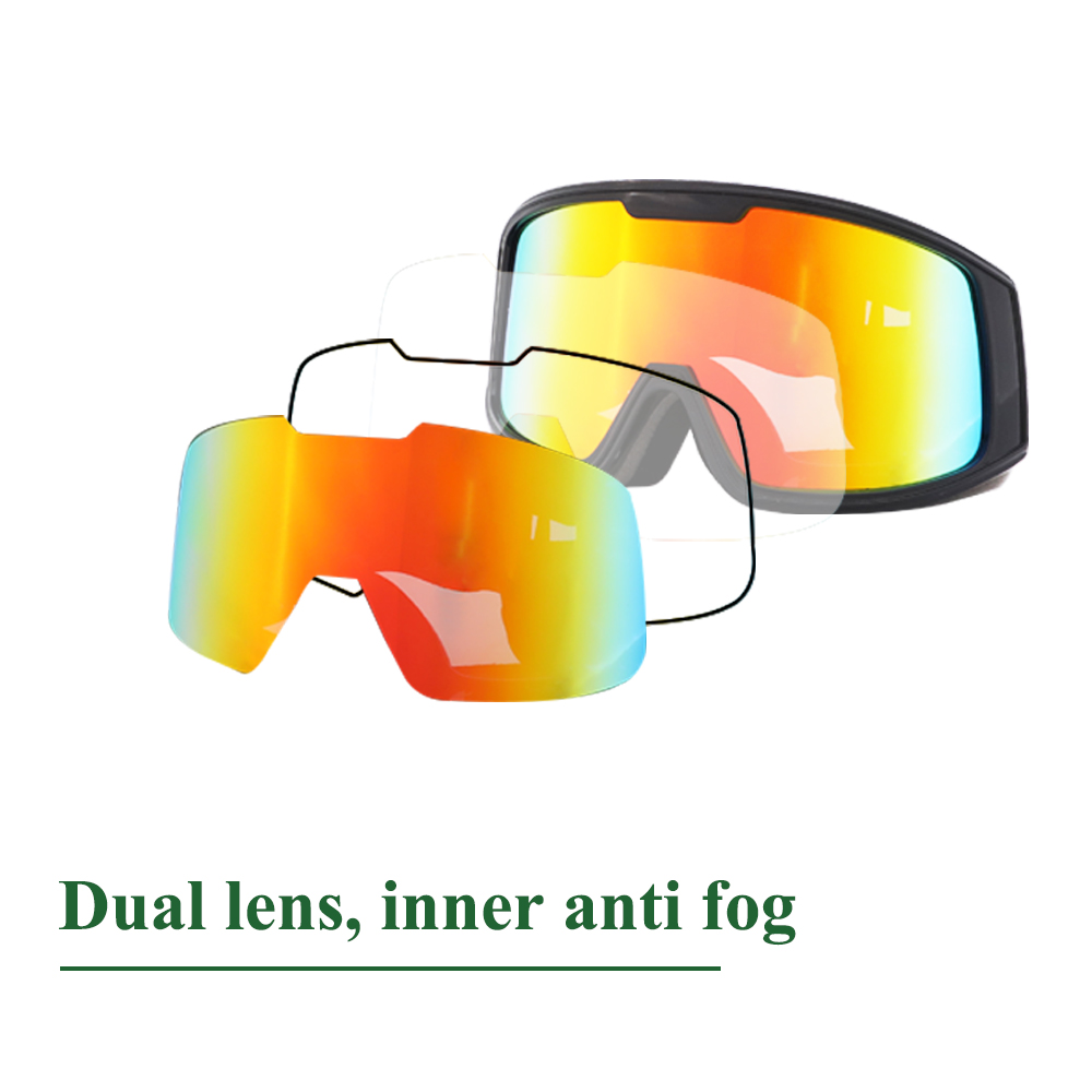 Lunettes de ski design anti-buée avec protection UV - Bang Long