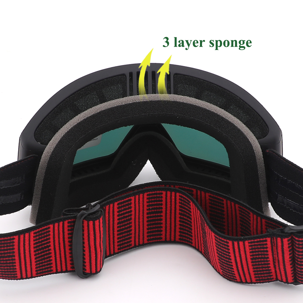 Lunettes de ski design anti-buée avec protection UV - Bang Long