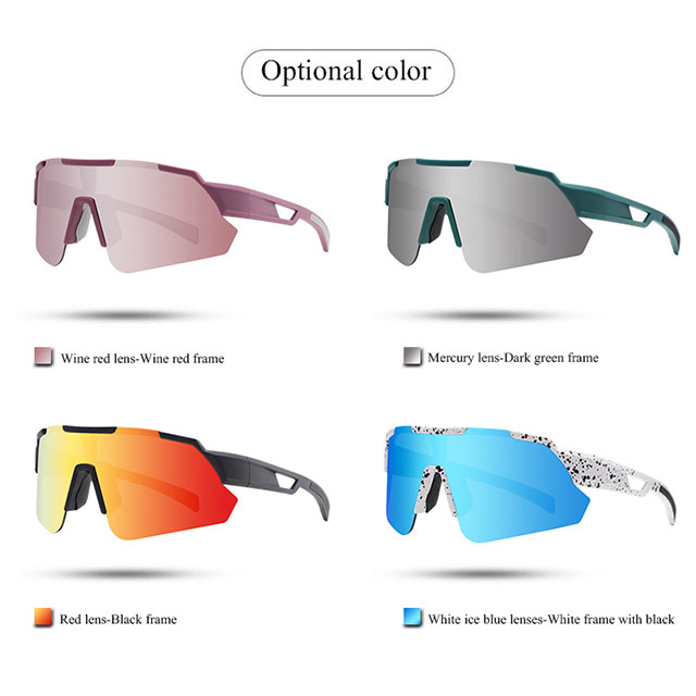 Lunettes de soleil polarisées miroir pour cyclisme VTT - Bang Long