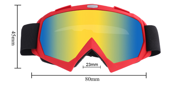 Lunettes de motocross réfléchissantes couleur hors route - Bang Long