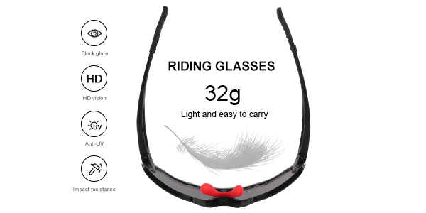 Grandes lunettes de soleil de sport antireflet pour cyclisme pour grandes têtes - Bang Long